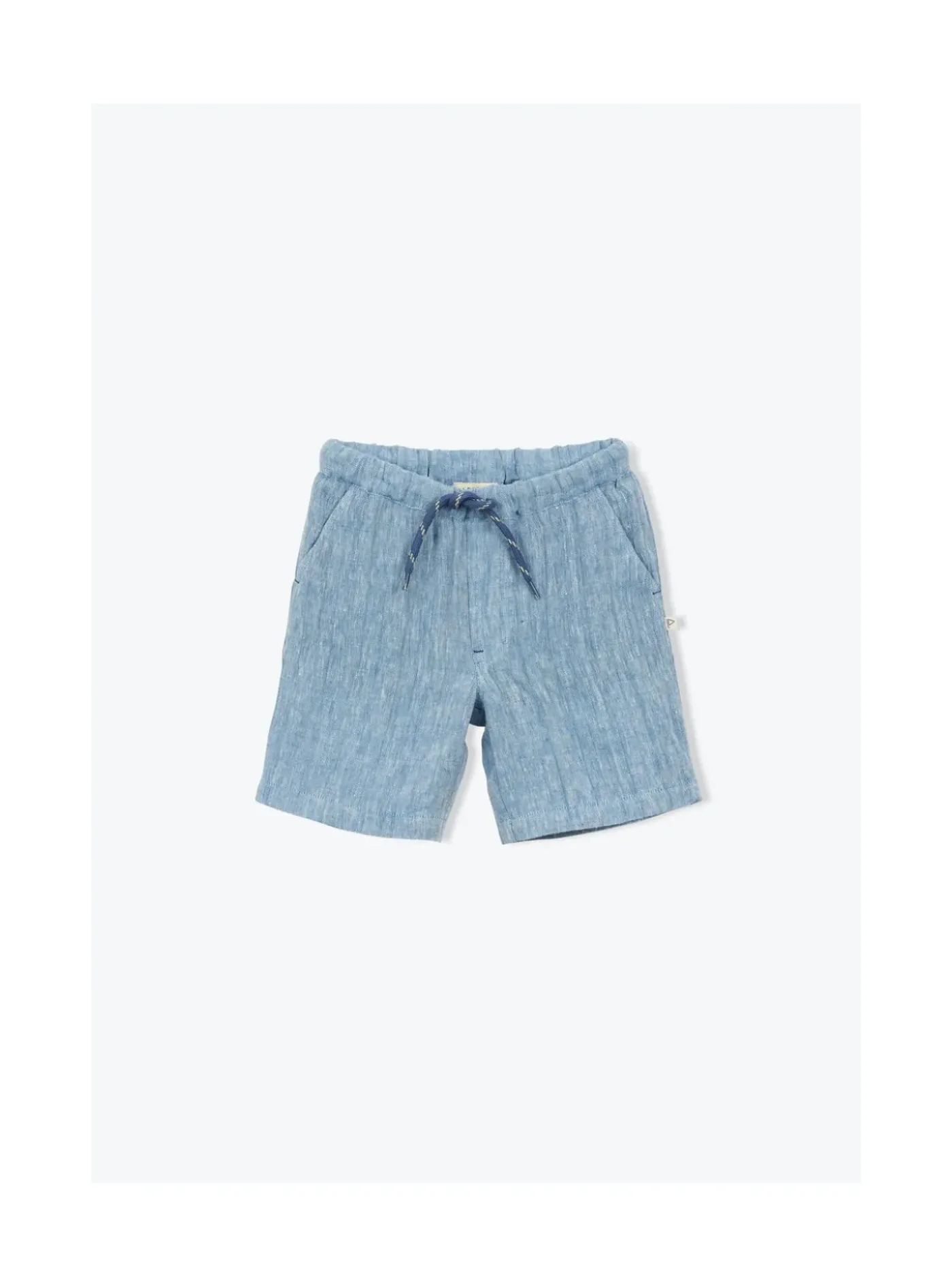 Arsene et les pipelettes Bermuda Lin Chiné BLEU4 Fashion