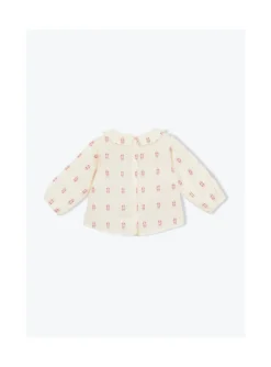 Arsene et les pipelettes Blouse Bébé Plumetis ROUGE30 Sale
