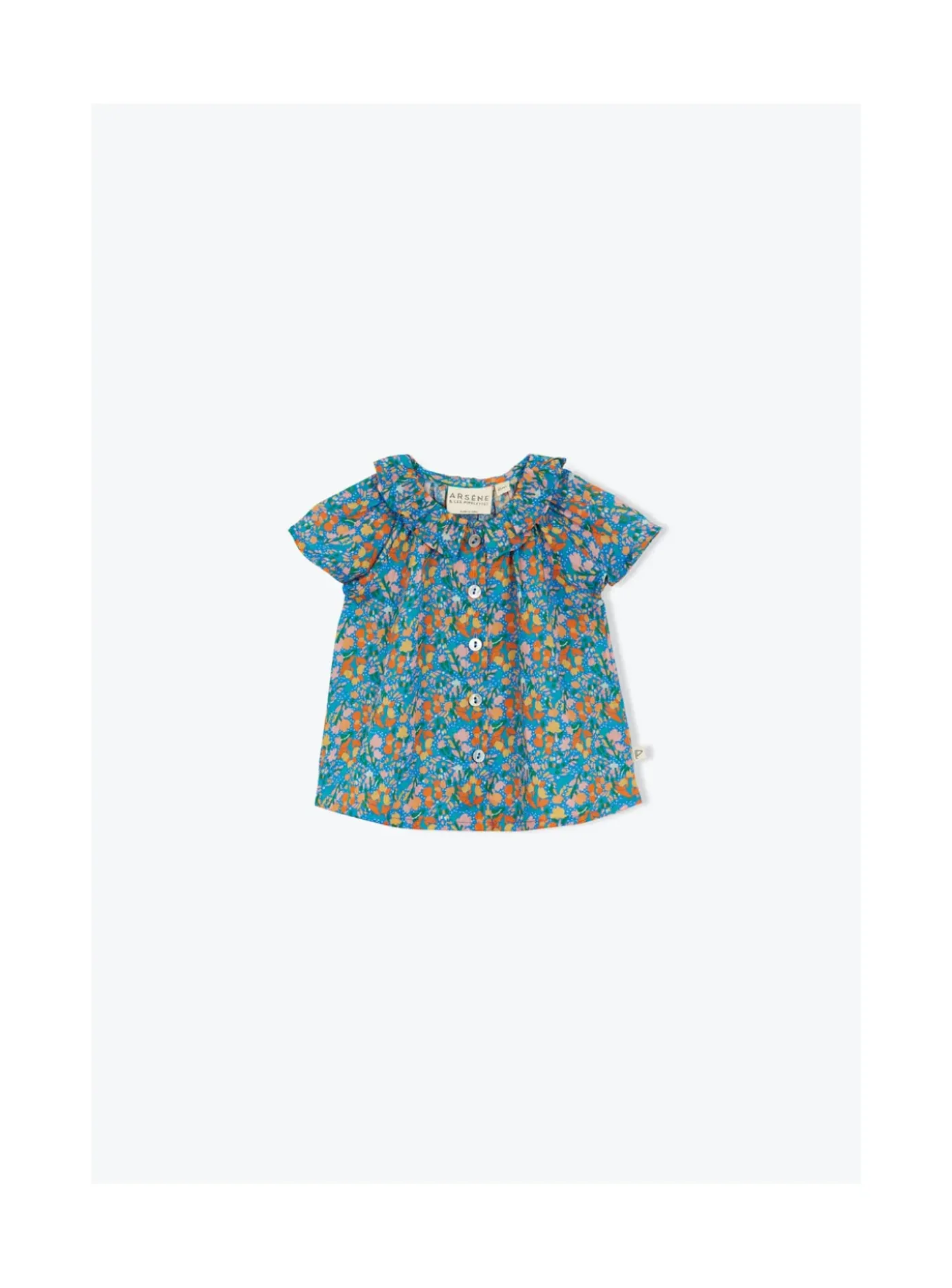 Arsene et les pipelettes Blouse Bebe Fleurs FLEURSBLEUES391 Fashion