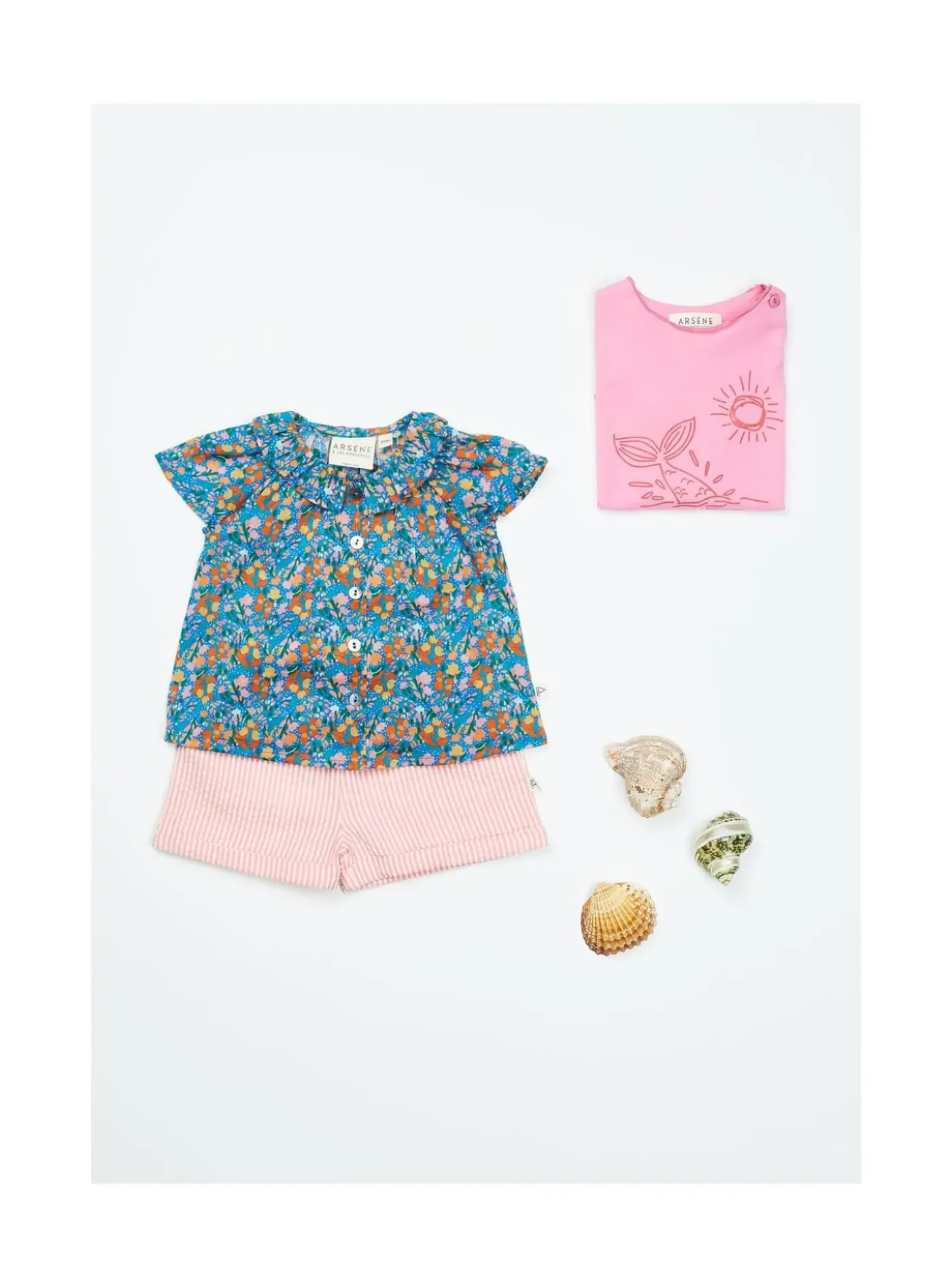 Arsene et les pipelettes Blouse Bebe Fleurs FLEURSBLEUES391 Fashion