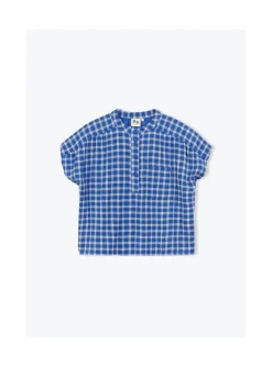 Arsene et les pipelettes Blouse Femme Carreaux Discount