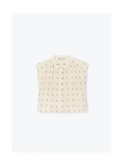 Arsene et les pipelettes Blouse Plumetis ROUGE30 Fashion