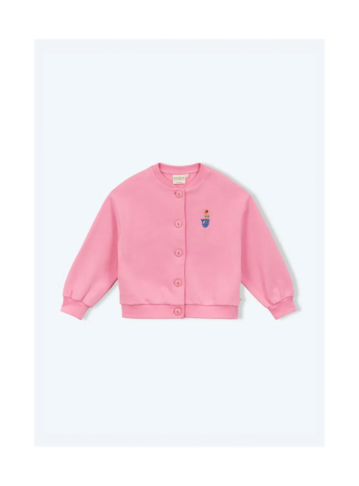 Arsene et les pipelettes Cardigan Broderie Sirene ROSE13 New