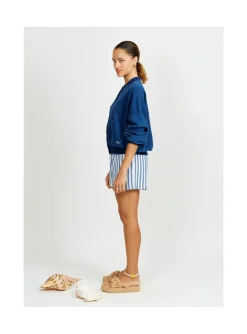 Arsene et les pipelettes Cardigan Molleton Femme MARINE6 Outlet