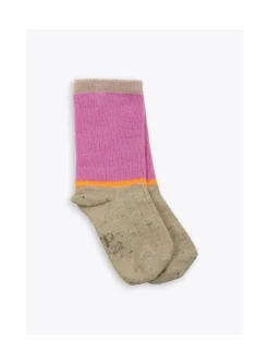 Arsene et les pipelettes Chaussettes Enfant Colorblock ROSE13 Clearance