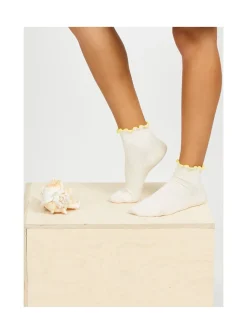 Arsene et les pipelettes Chaussettes Femme Basses JAUNE52 Discount