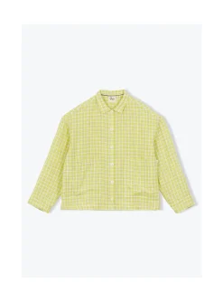 Arsene et les pipelettes Chemise Femme Petits Carreaux JAUNE52 Outlet