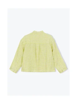 Arsene et les pipelettes Chemise Femme Petits Carreaux JAUNE52 Outlet