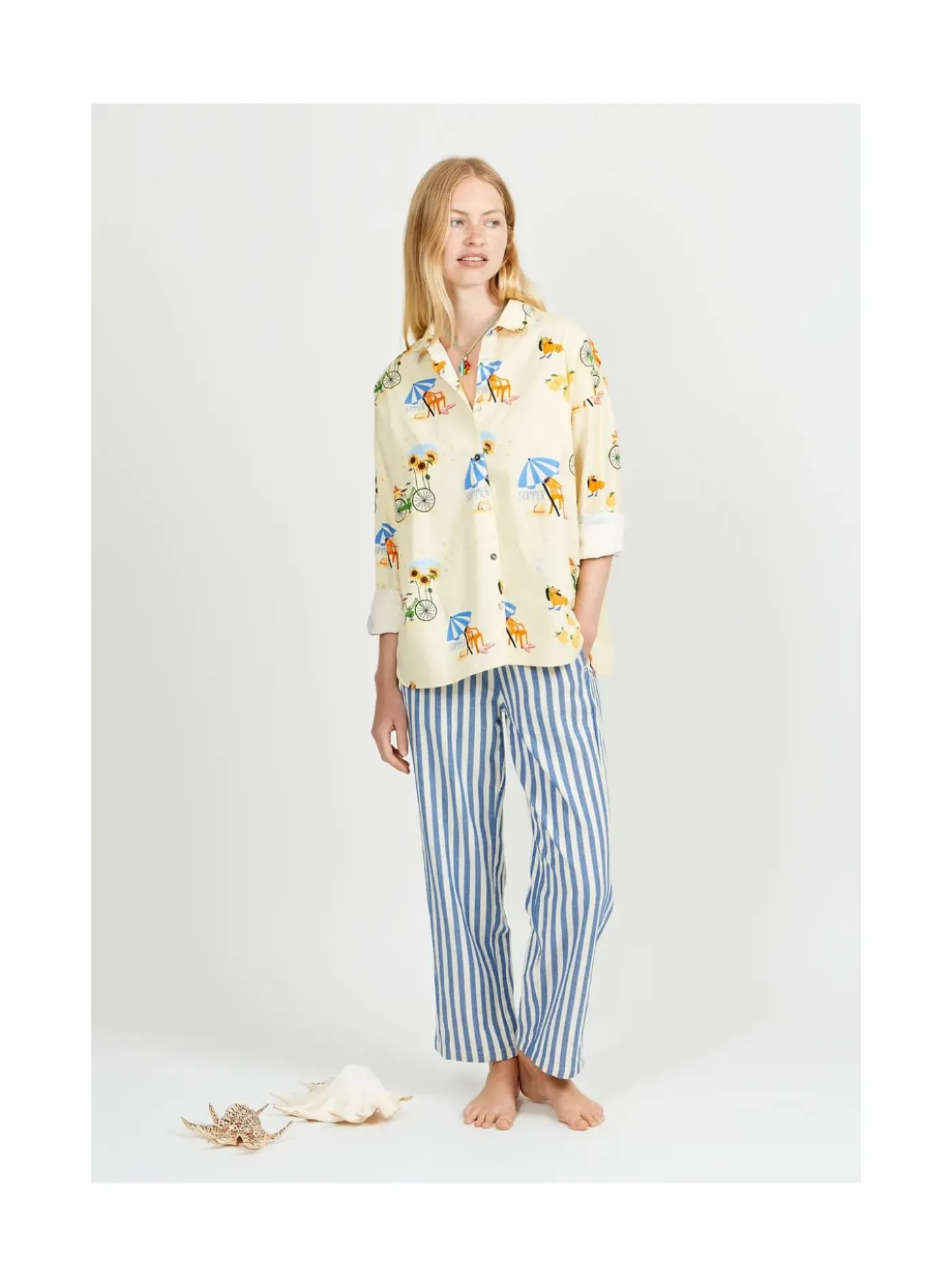 Arsene et les pipelettes Chemise Manches Longues Femme PLAGE388 Sale