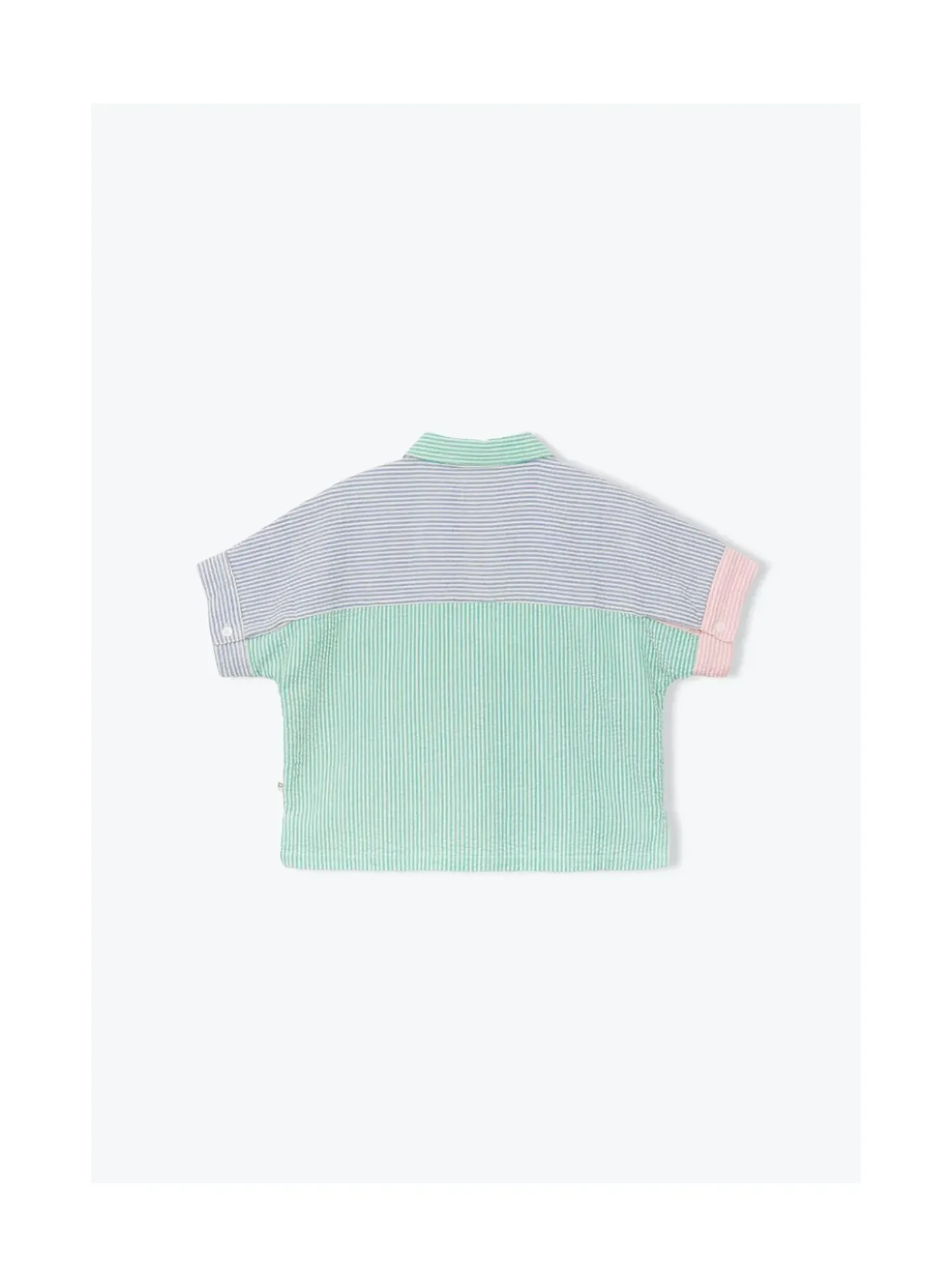Arsene et les pipelettes Chemise Mini Rayures Tricolore BLEUROSEVERT403 Sale