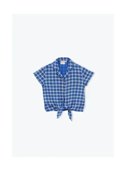 Arsene et les pipelettes Chemise Noeud Carreaux Double Gots Clearance
