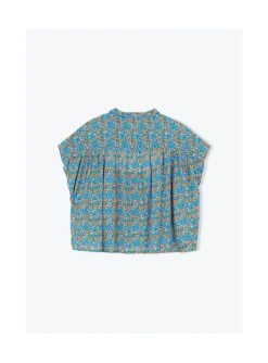 Arsene et les pipelettes Chemise Sans Manche Femme FLEURSBLEUES391 Best