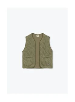 Arsene et les pipelettes Gilet Sans Manche Femme VERTGRIS320 Fashion