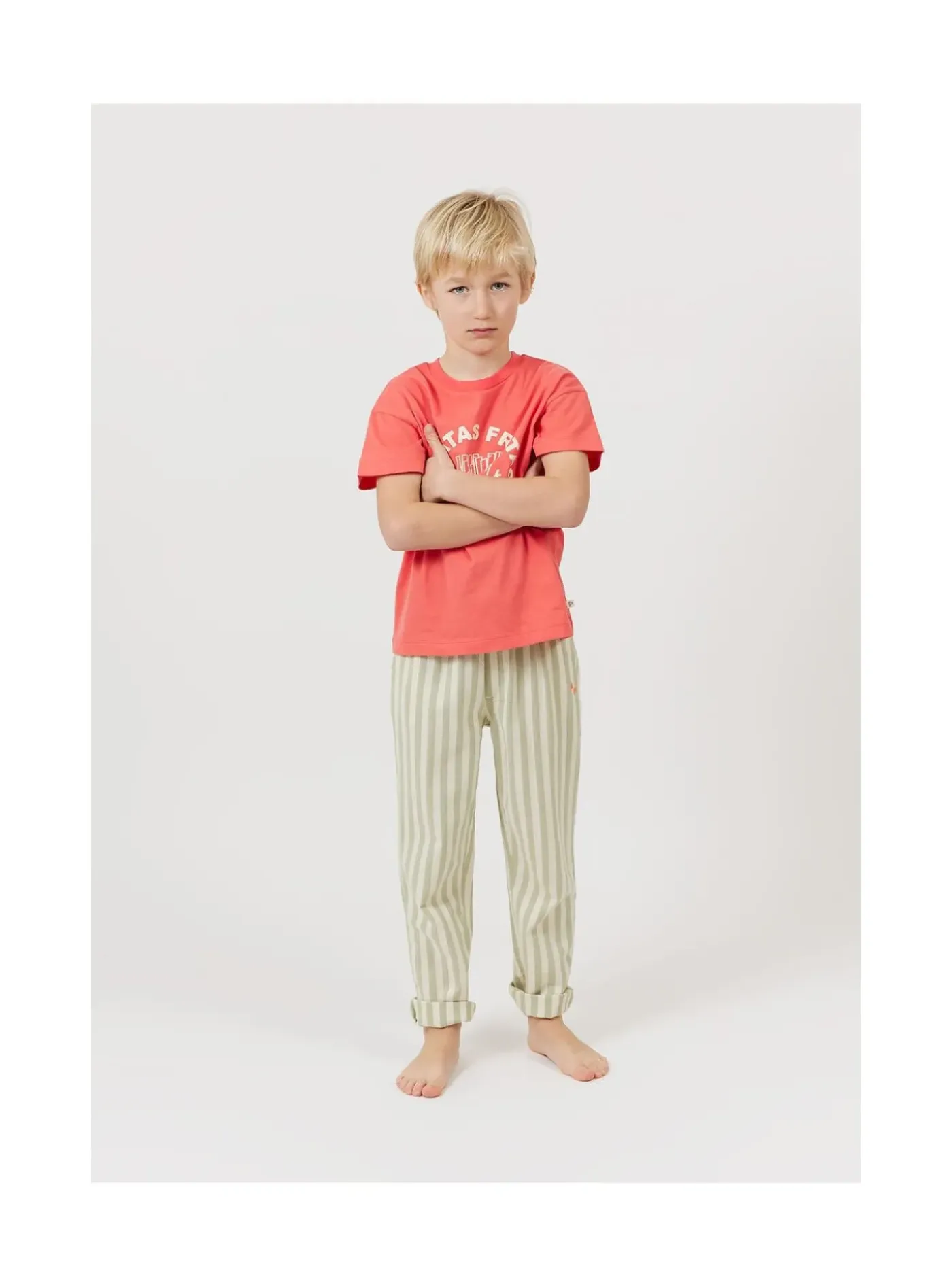 Arsene et les pipelettes Pantalon Rayures Transat SAUGE222 New