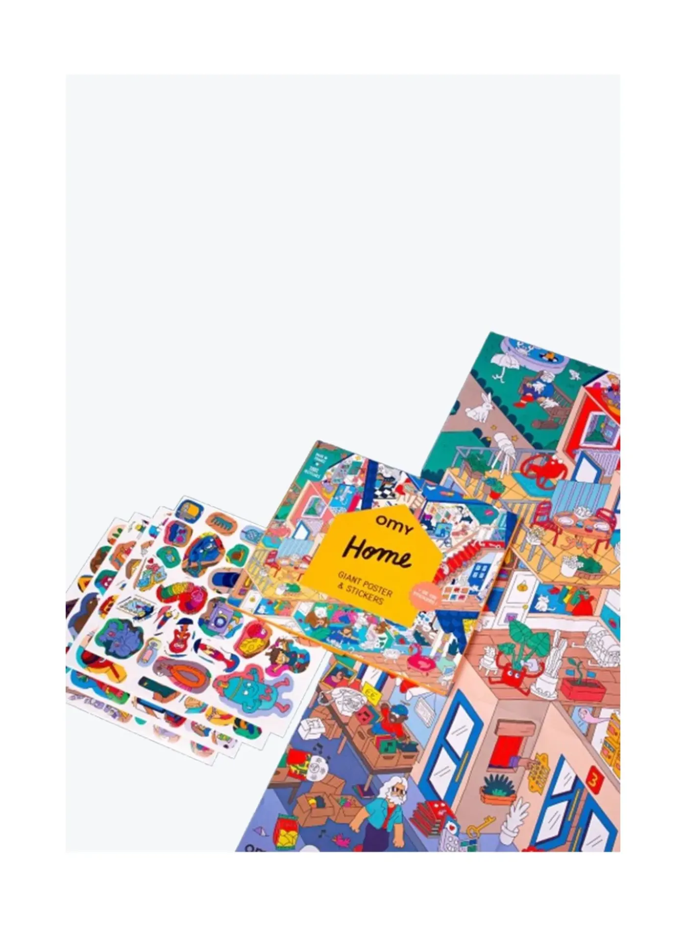 Arsene et les pipelettes Poster Geant Omy à Sticker HOME Best