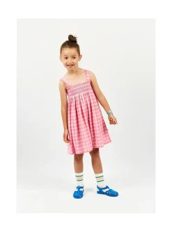 Arsene et les pipelettes Robe Carreaux Double Gaze ROSE13 Best