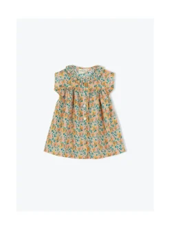 Arsene et les pipelettes Robe Collerette Bébé Fleurs FLEURSECRUES390 Hot