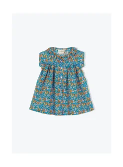 Arsene et les pipelettes Robe Collerette Bébé Fleurs FLEURSBLEUES391 Hot