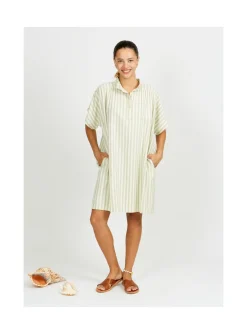 Arsene et les pipelettes Robe Femme Rayures Transat SAUGE222 New