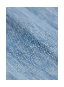 Arsene et les pipelettes Short Bébé Lin Chiné BLEU4 Sale