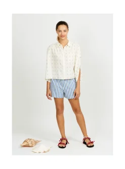 Arsene et les pipelettes Short Femme Rayures Transat Online