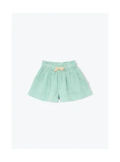 Arsene et les pipelettes Short Fluide Mini Rayures VERT233 Clearance