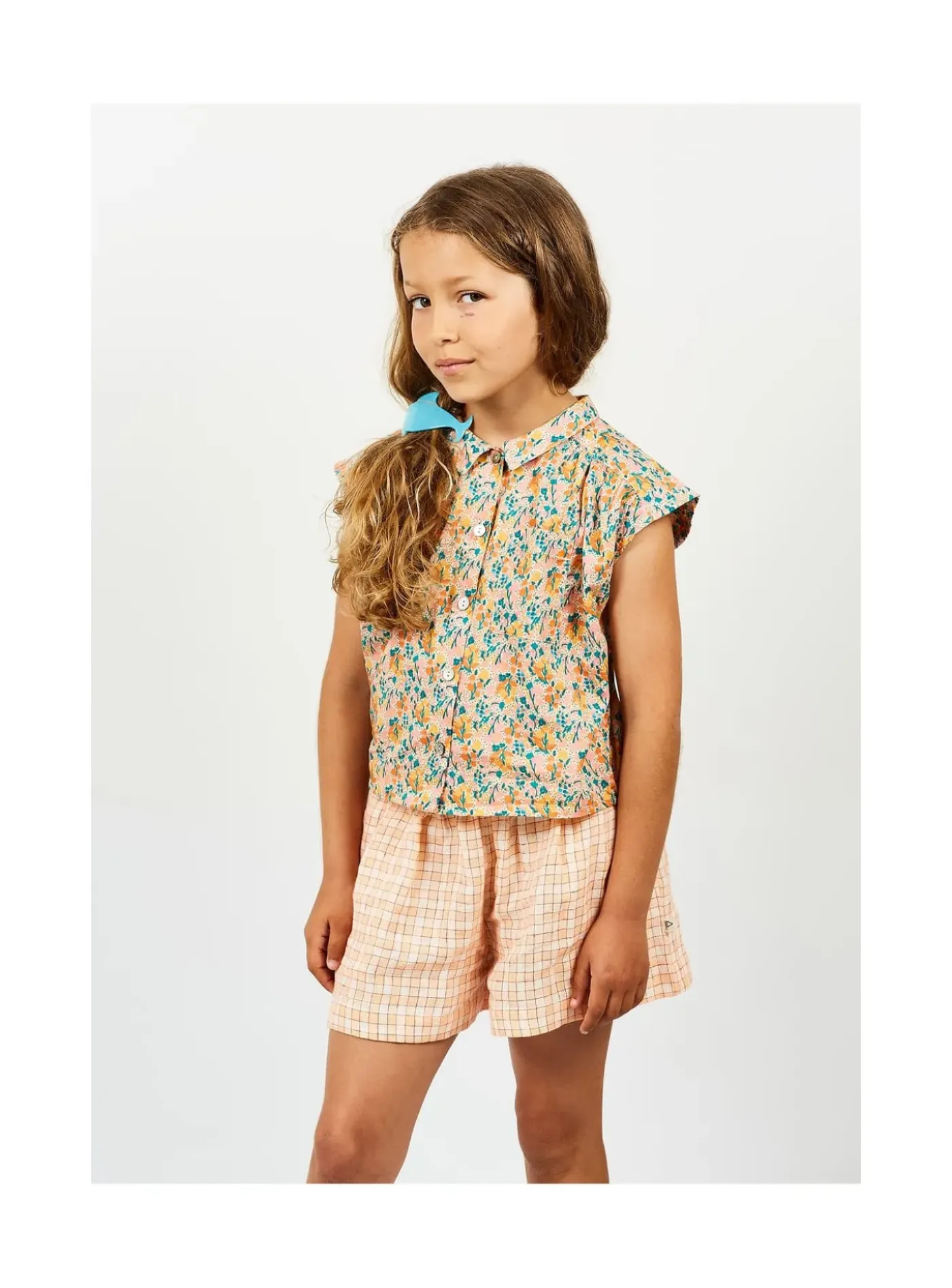 Arsene et les pipelettes Short Fluide Petits Carreaux PECHE263 New