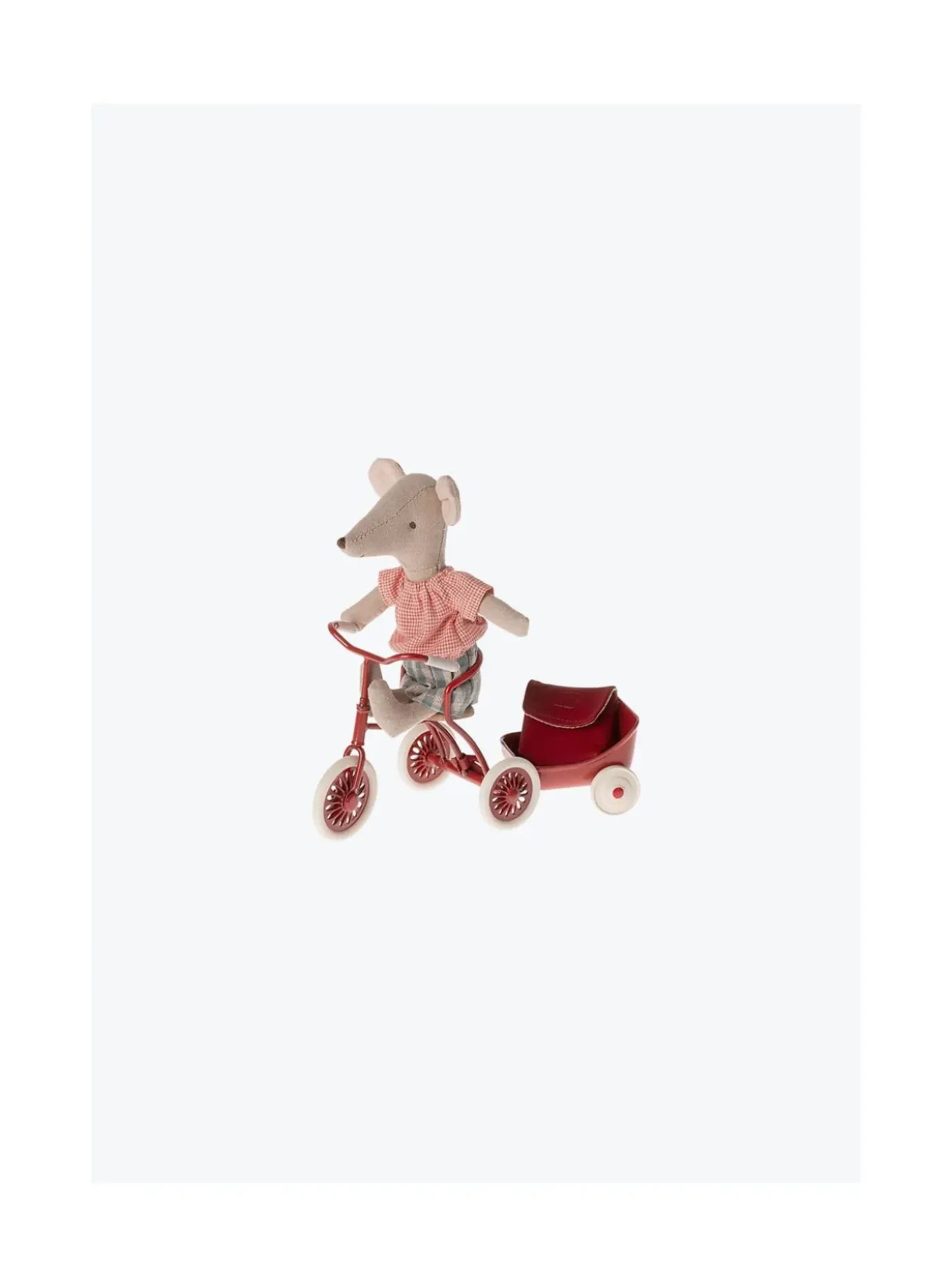 Arsene et les pipelettes Souris Tricycle Maileg SISTER/RED Sale
