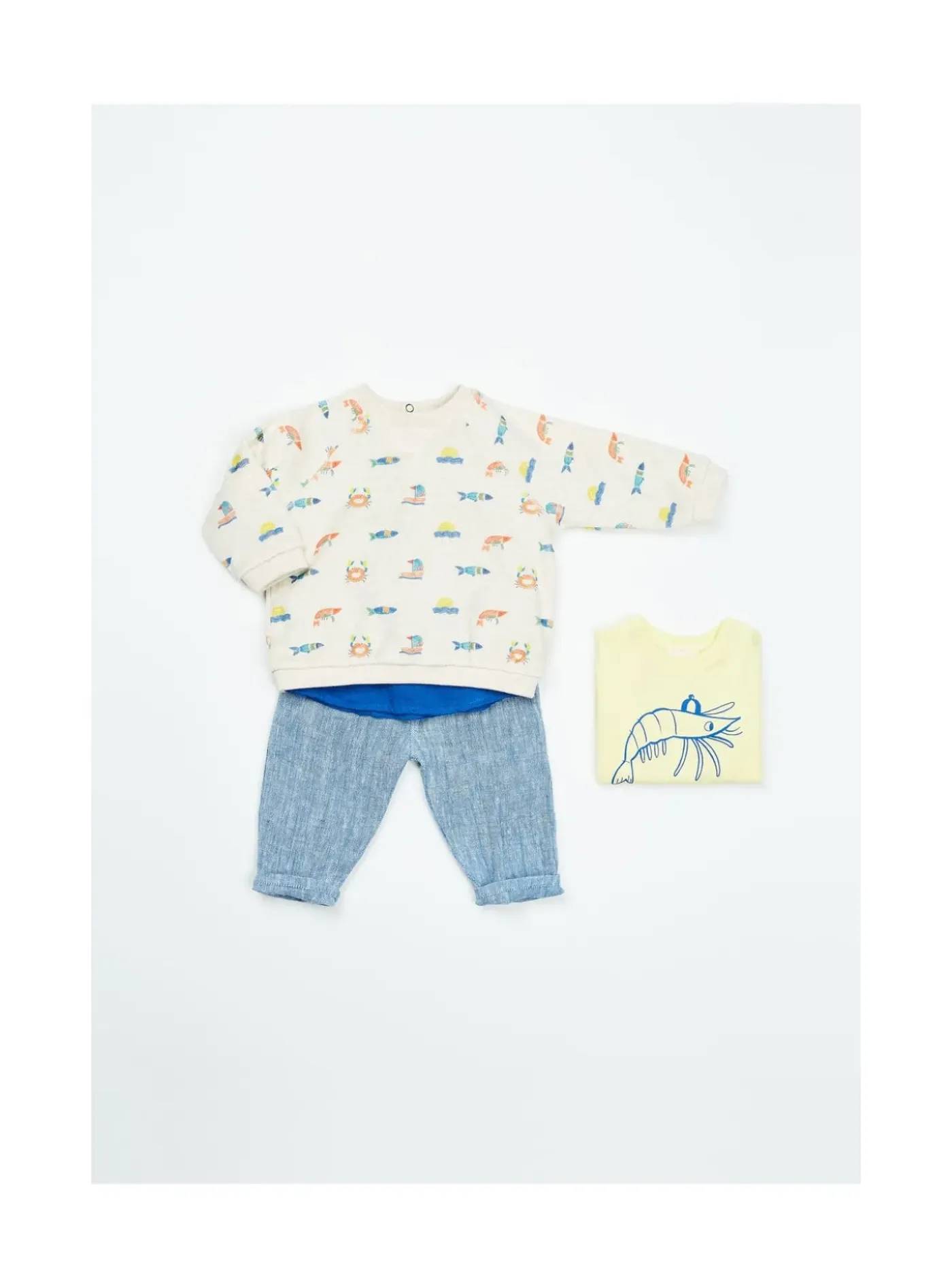 Arsene et les pipelettes Sweat Bébé Eponge Poisson POISSON384 Outlet