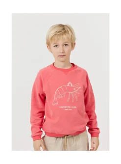 Arsene et les pipelettes Sweat Crevette Club ROUGE30 Outlet