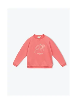 Arsene et les pipelettes Sweat Crevette Club ROUGE30 Outlet