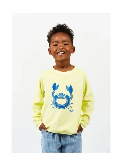Arsene et les pipelettes Sweat Eponge Crabe JAUNE52 Online
