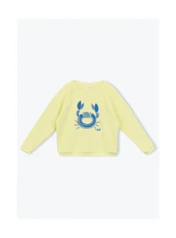 Arsene et les pipelettes Sweat Eponge Crabe JAUNE52 Online