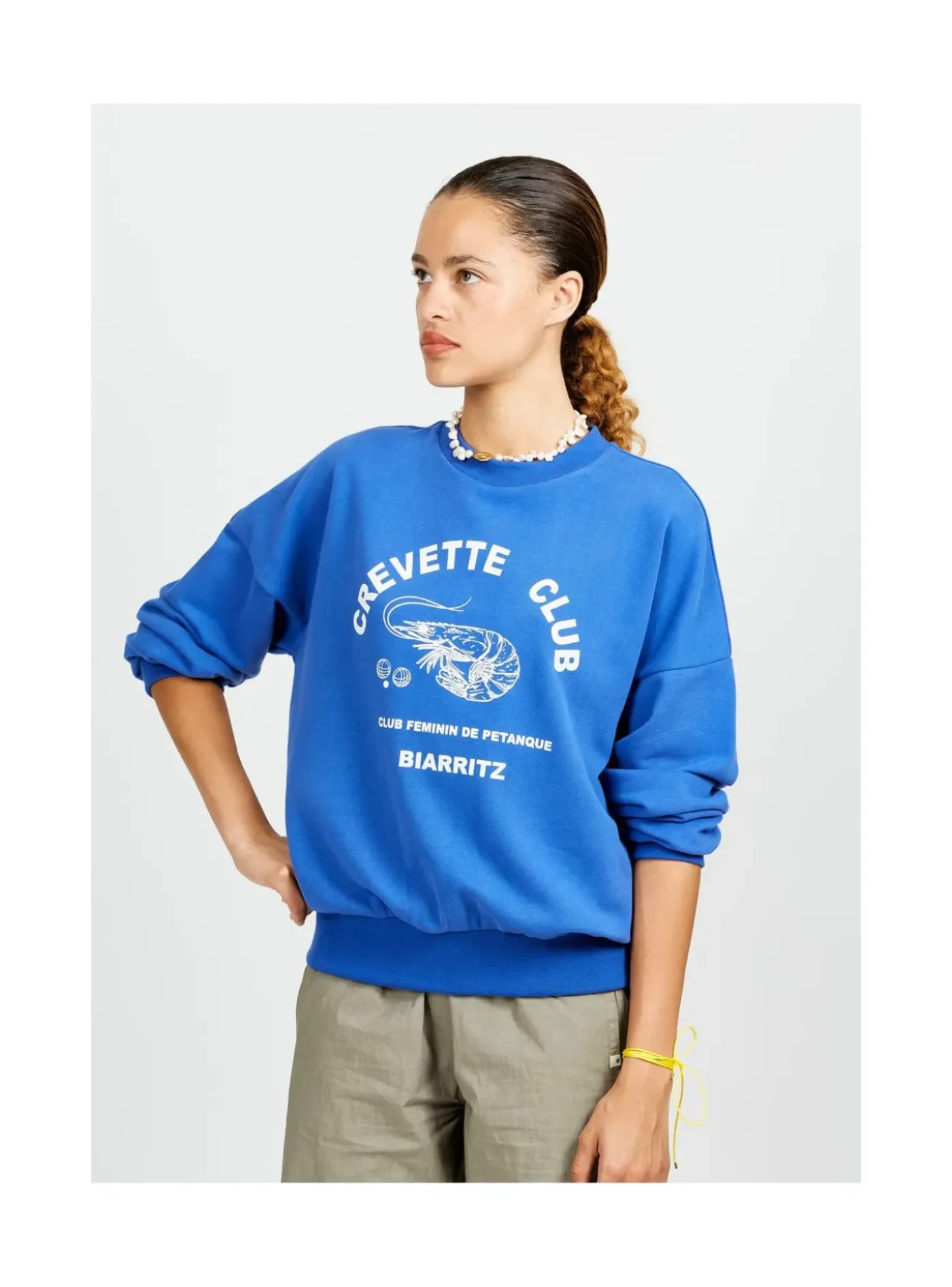 Arsene et les pipelettes Sweat Femme Crevette Club Discount