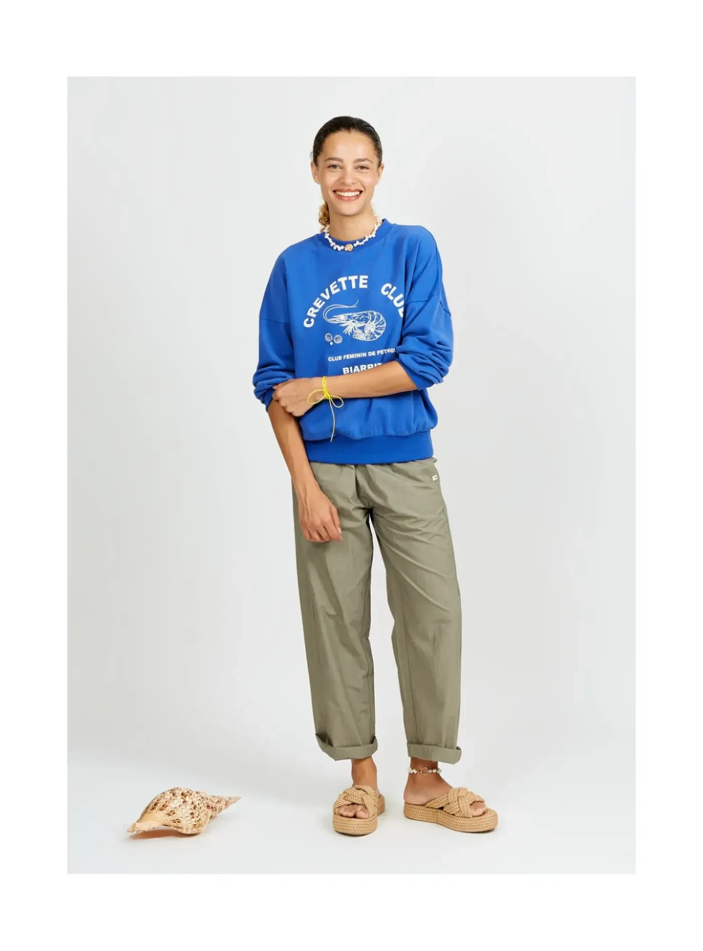 Arsene et les pipelettes Sweat Femme Crevette Club Discount