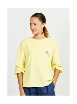 Arsene et les pipelettes Sweat Femme Eponge JAUNE52 Outlet