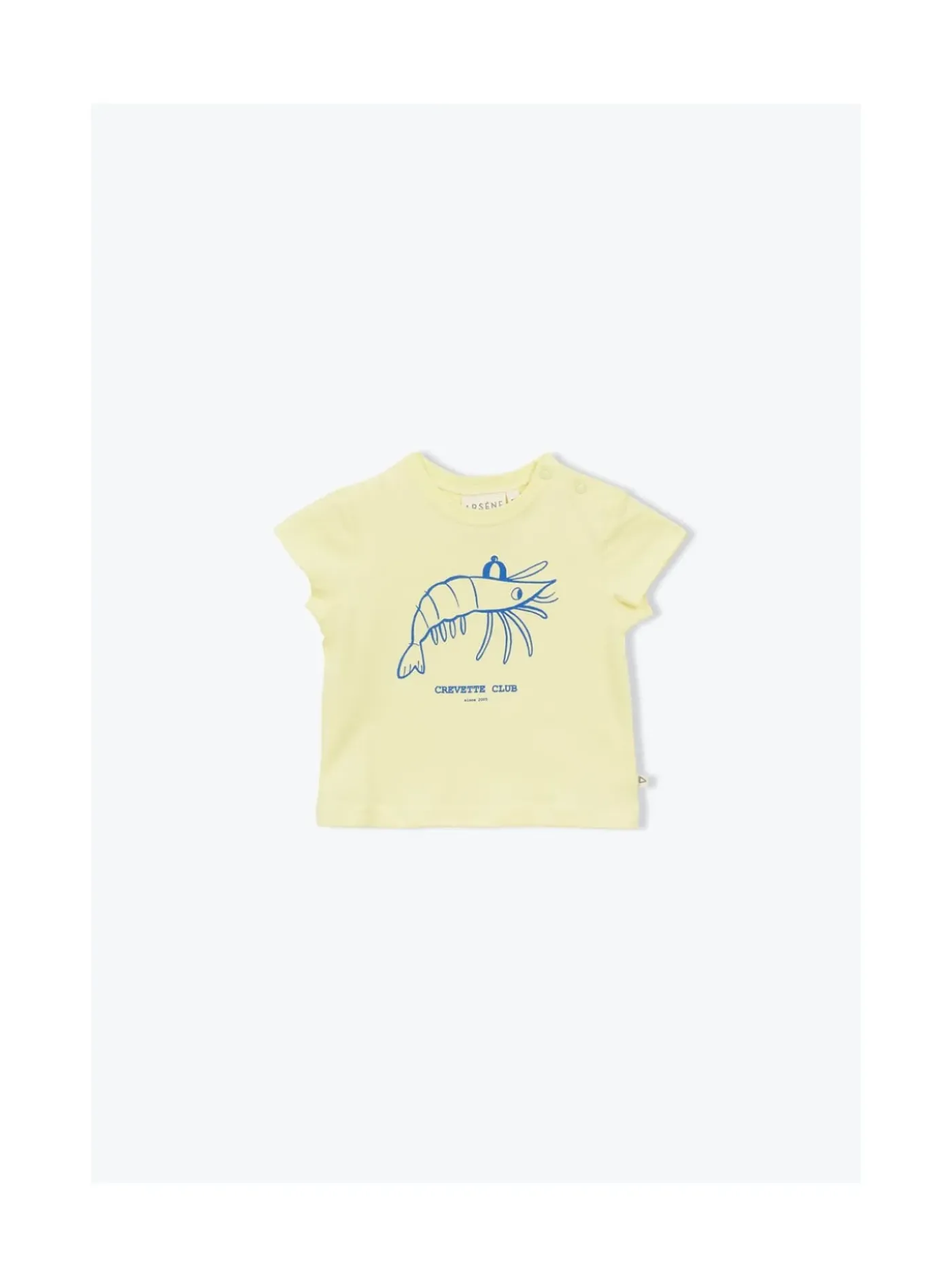 Arsene et les pipelettes T-shirt Bébé Crevette Club JAUNE52 Hot