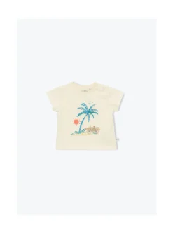 Arsene et les pipelettes T-shirt Bébé Palmier ECRU12 Best