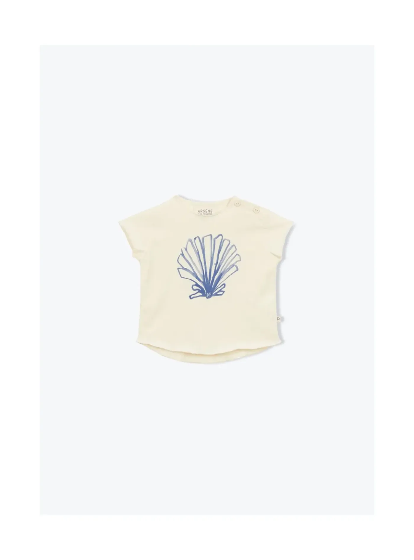 Arsene et les pipelettes T-shirt Bebe Coqullage Bio ECRU12 Outlet