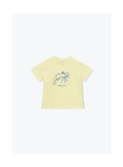 Arsene et les pipelettes T-shirt Crevette JAUNE52 Sale