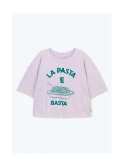 Arsene et les pipelettes T-shirt Femme Pasta E Basta LAVANDE217 New