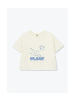 Arsene et les pipelettes T-shirt Femme Plouf ECRU12 Sale