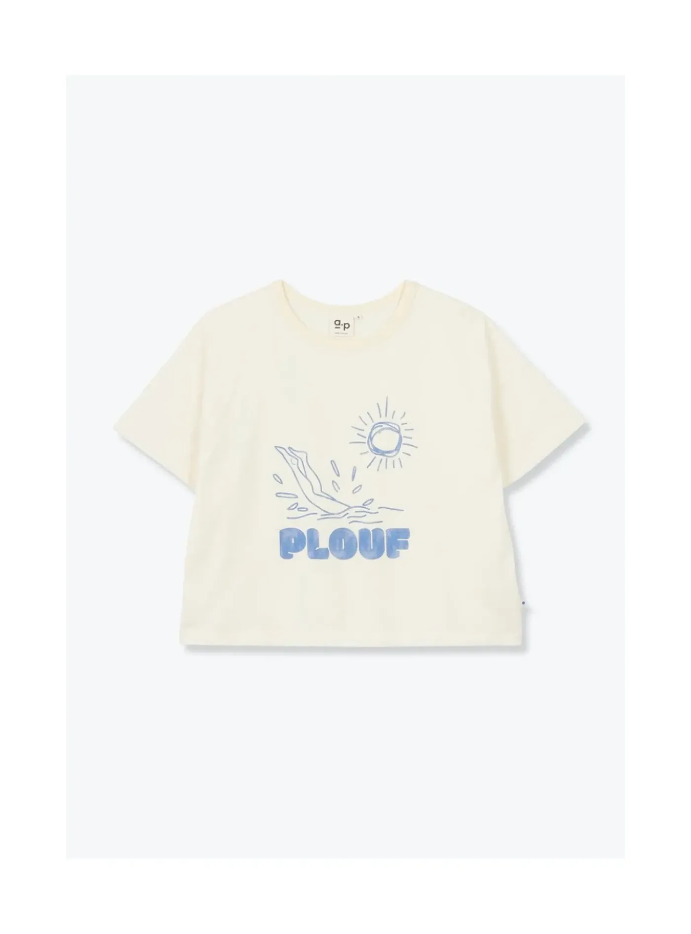 Arsene et les pipelettes T-shirt Femme Plouf ECRU12 Sale