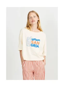 Arsene et les pipelettes T-shirt Femme Sangria ECRU12 Best