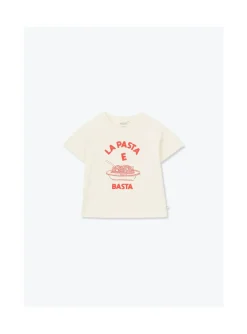 Arsene et les pipelettes T-shirt Pasta E Basta ECRU12R Discount