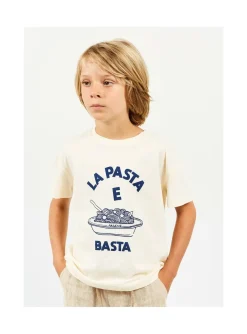 Arsene et les pipelettes T-shirt Pasta E Basta ECRU12 Discount