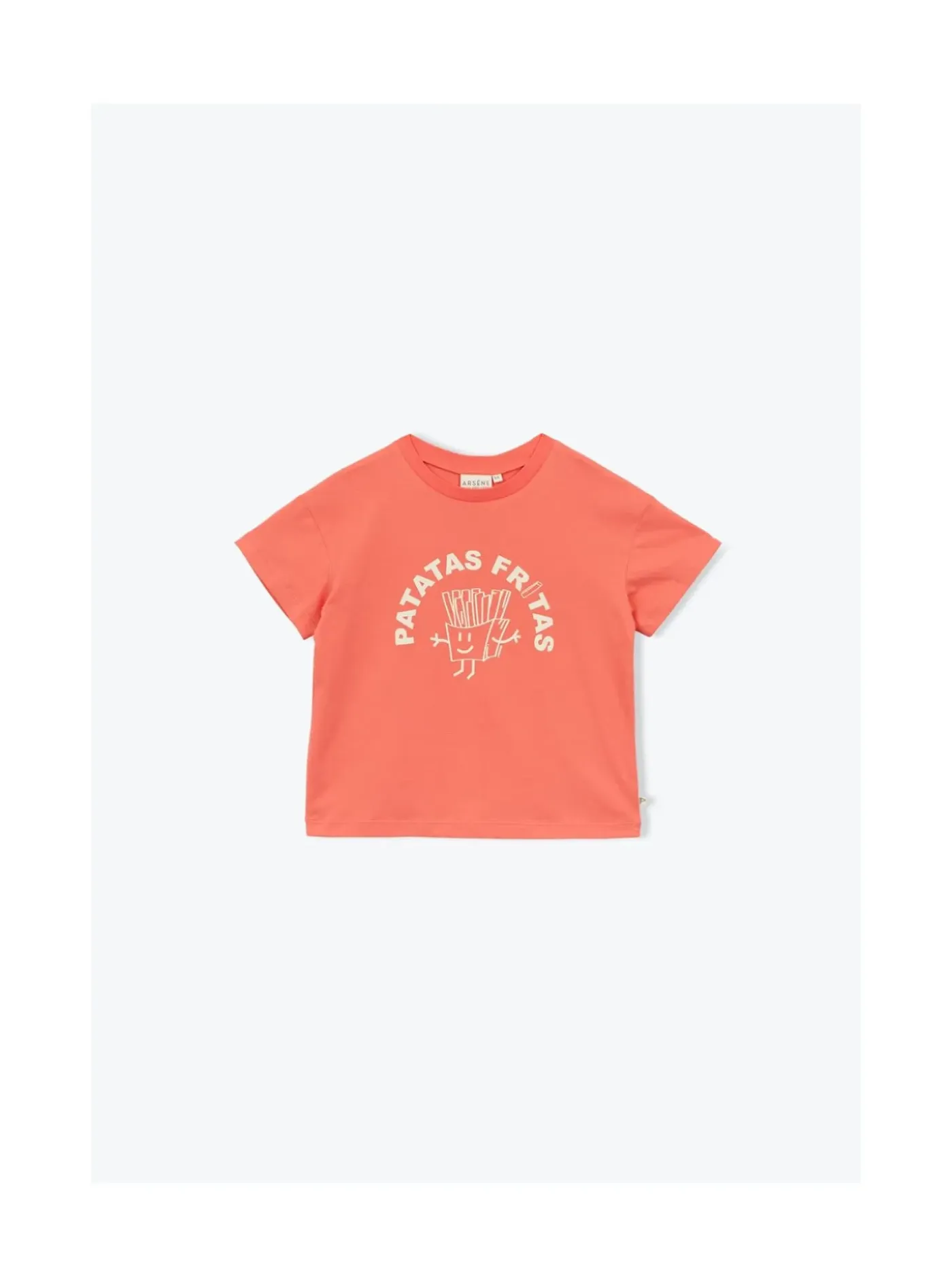 Arsene et les pipelettes T-shirt Patatas Fritas ROUGE30 Sale