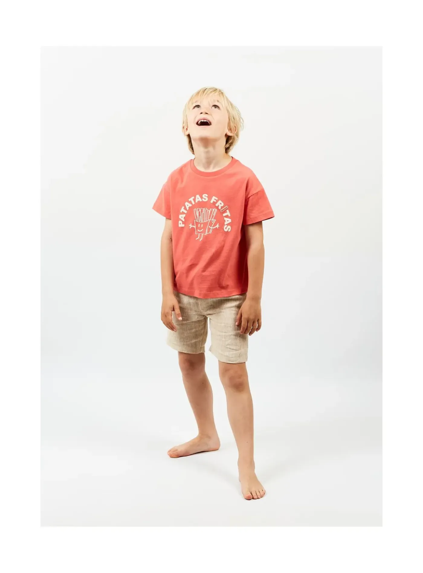 Arsene et les pipelettes T-shirt Patatas Fritas ROUGE30 Sale