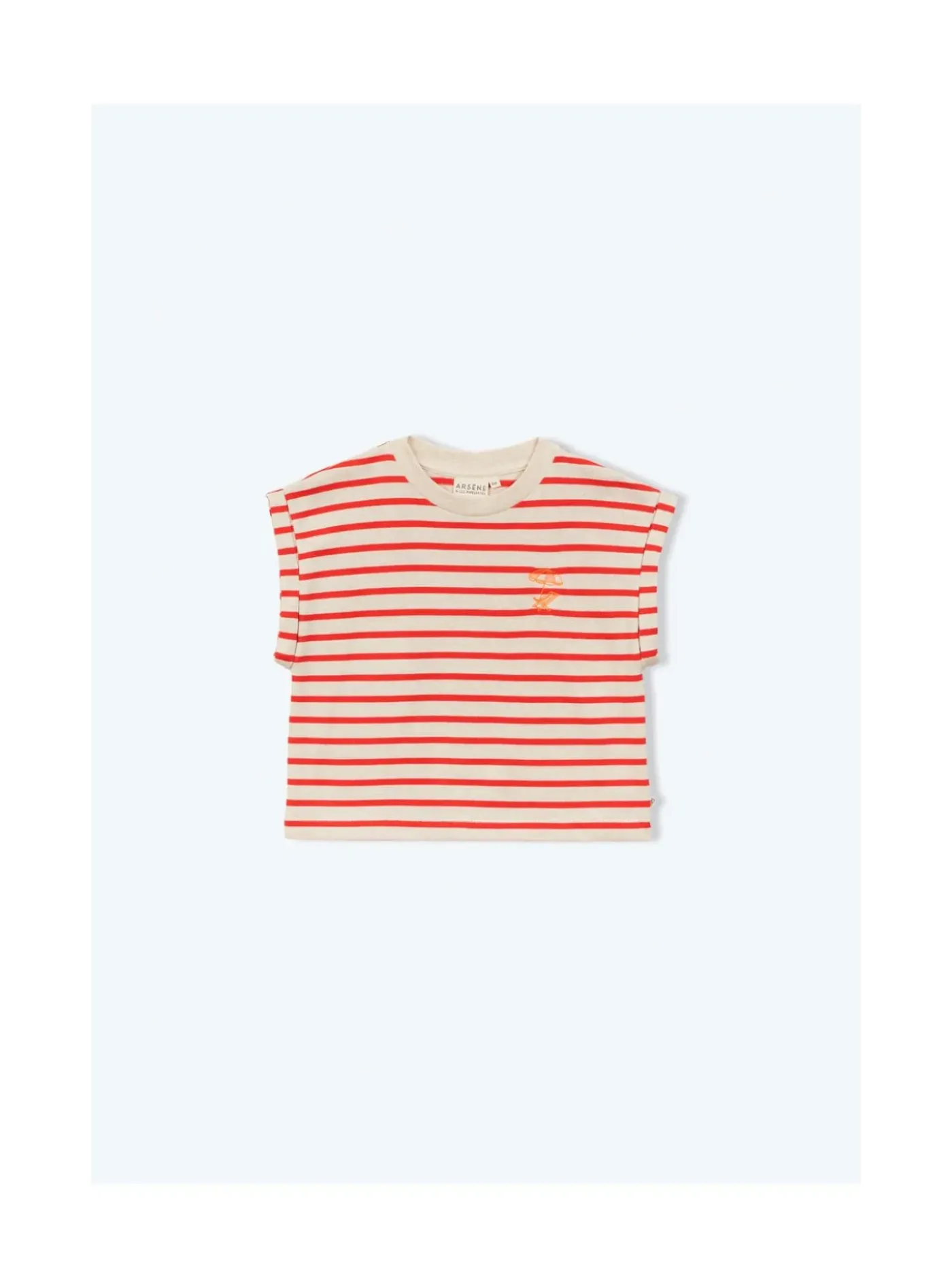 Arsene et les pipelettes T-shirt Rayures ROUGE30 Fashion