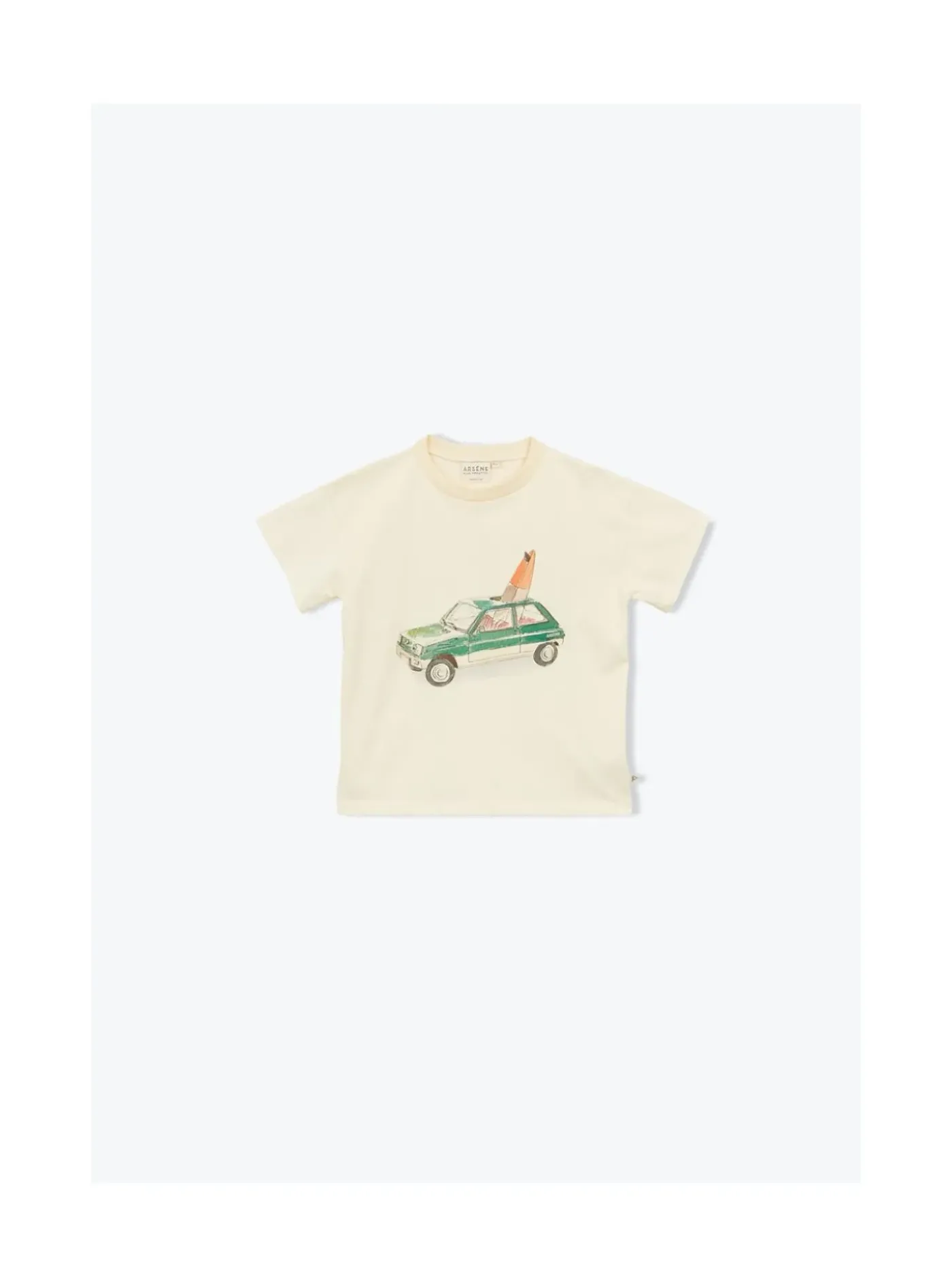 Arsene et les pipelettes T-shirt Voiture ECRU12 Discount